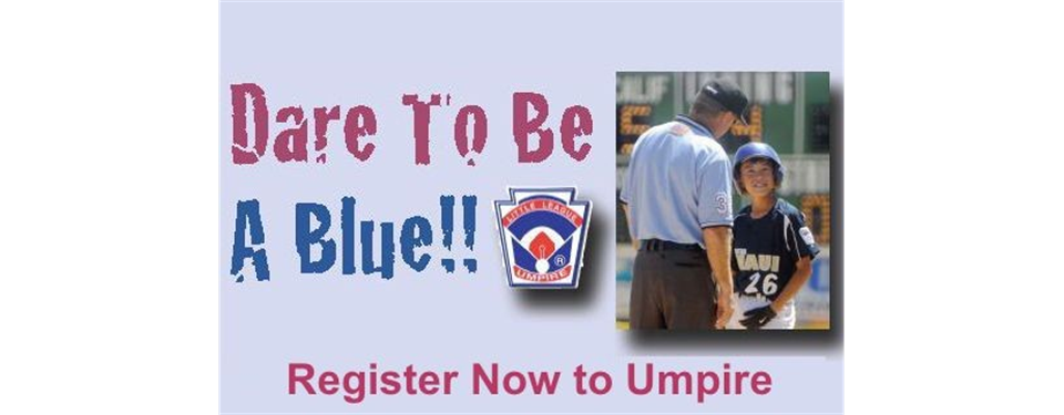 Want to umpire?